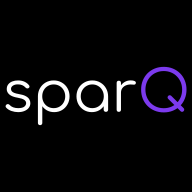 sparQ square logo on dark
